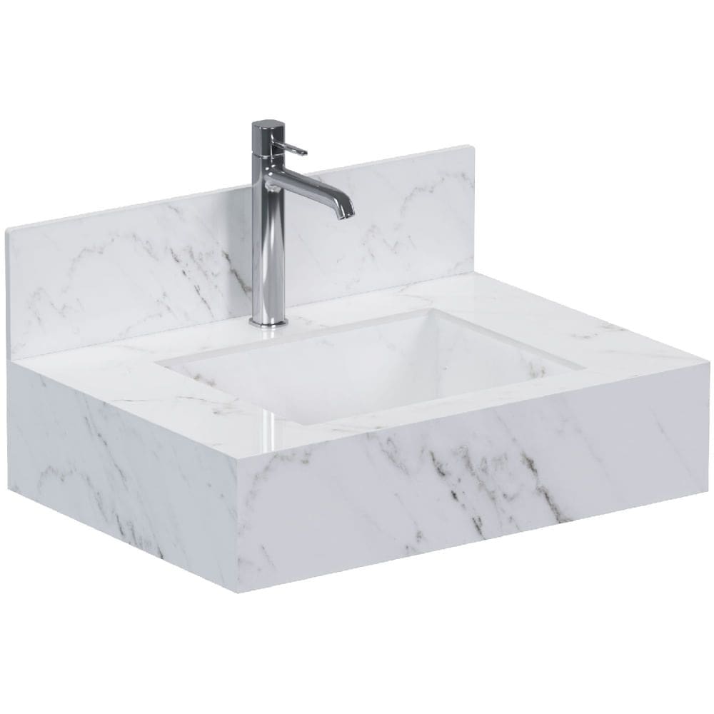 Bancada Porcelanato 60cm Napoles Branco - P103391 - COZIMAX
