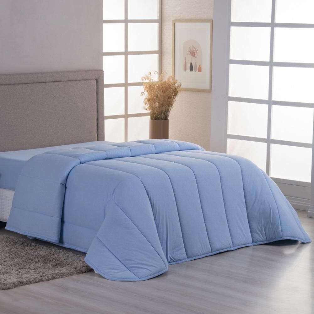 Edredom Cobertor Sonnet Queen Malha Lisa Dupla Face 100%