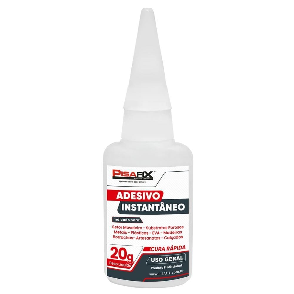 Cola Adesivo Instantaneo 20G Pisafix