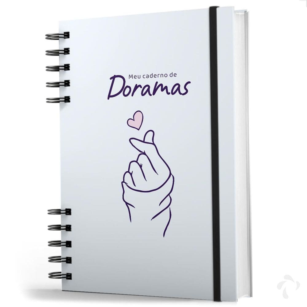Caderno Diário Doramas Para Resenhas Saranghae Azul
