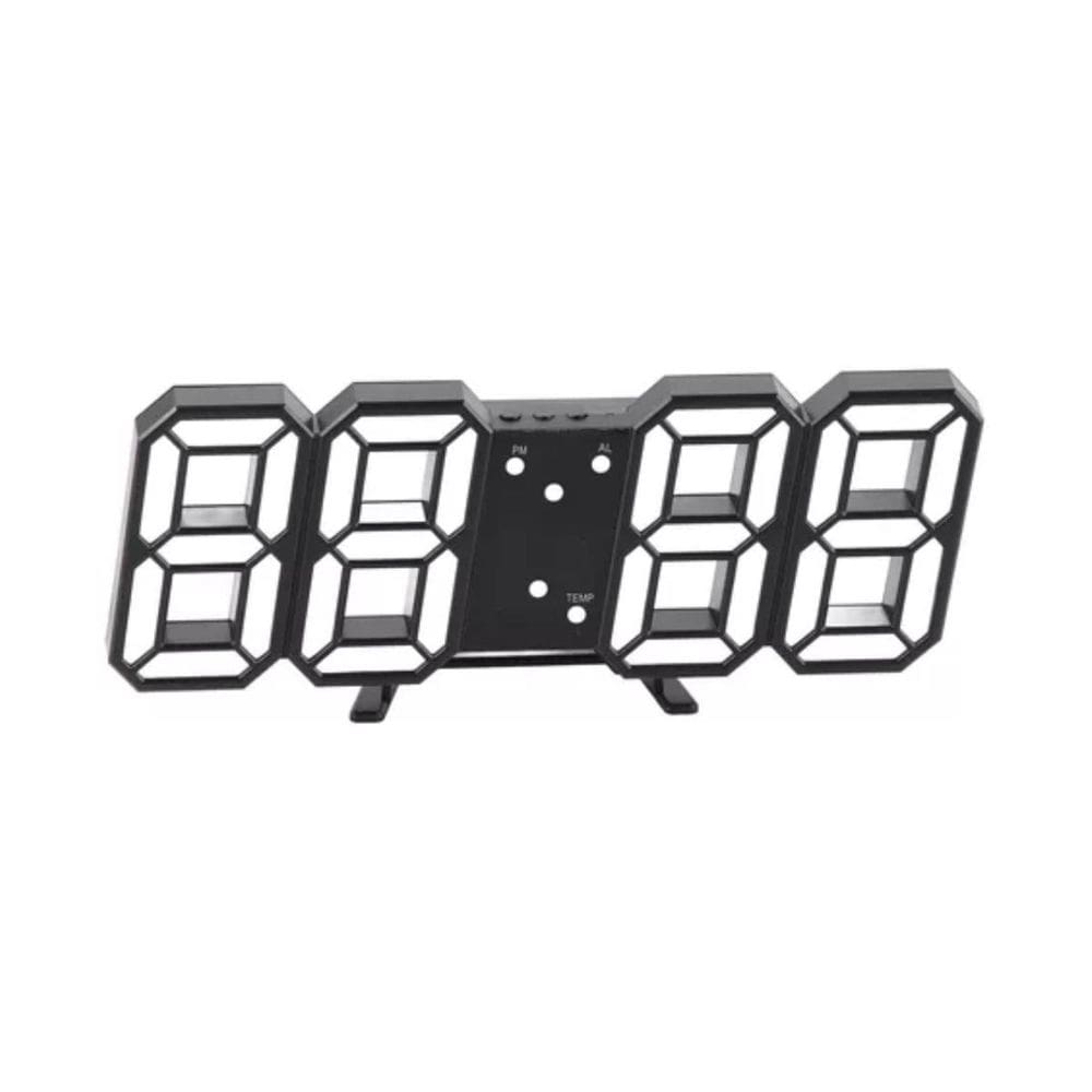 Relógio De Mesa E Parede Digital Led Com Data Alarme