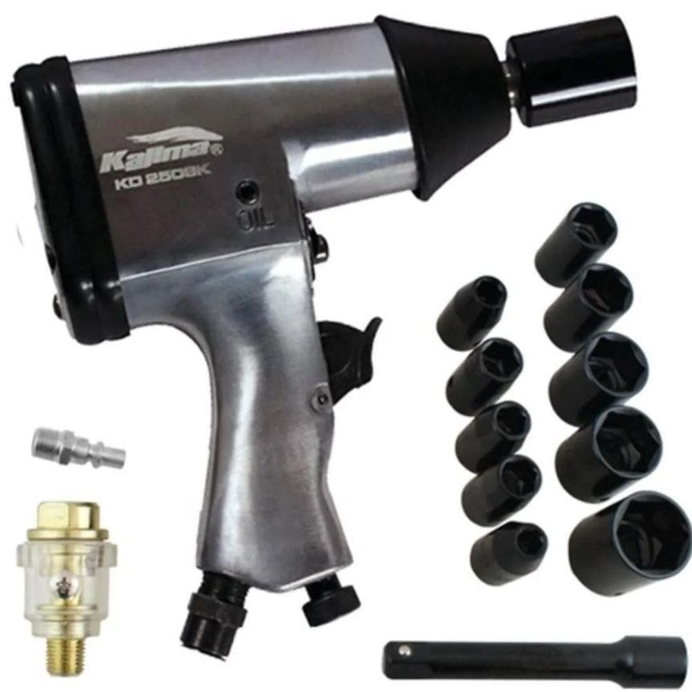 Chave Impacto 1/2 Parafusadeira Pneumática 17Pcs