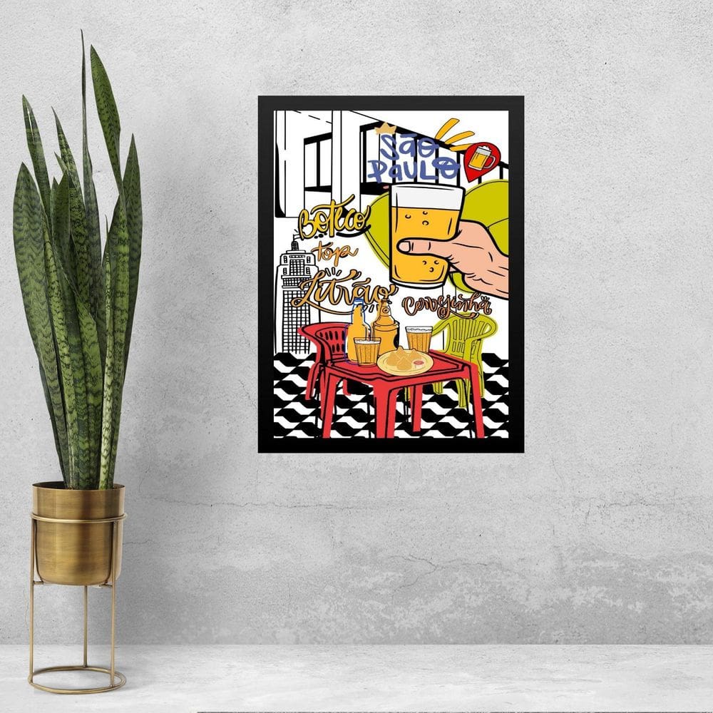 Quadro Decorativo Boteco - 45X34Cm