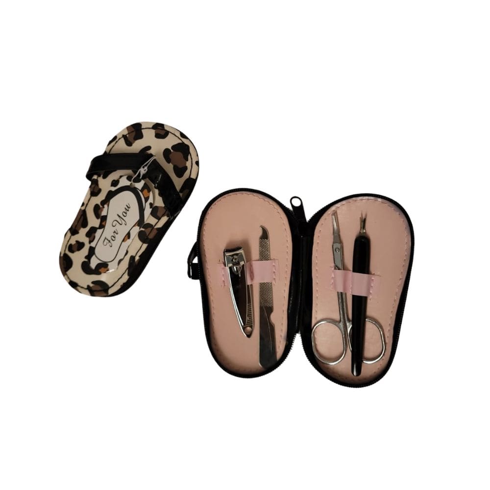 kit Manicure Cheetah Chic Flip Flop