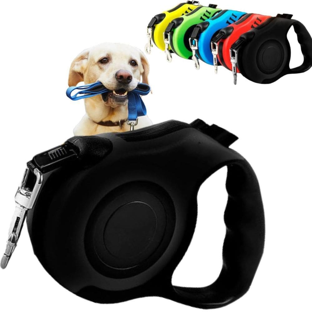 Coleira Retrátil Cachorro Gato Ergonômica