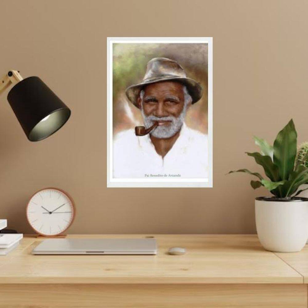 Quadro Pai Benedito De Aruanda 33X24Cm