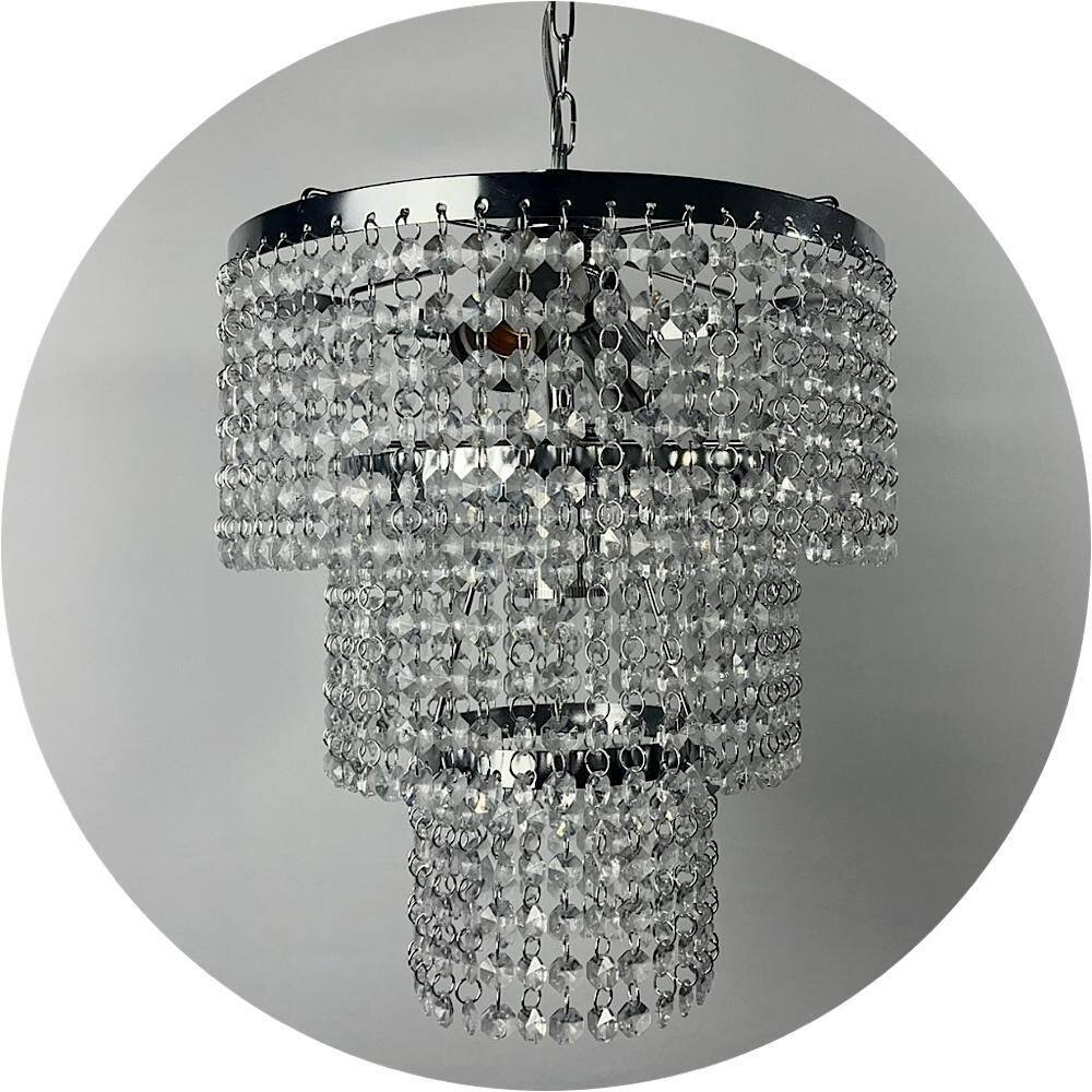 Lustre De Cristal Acrílico Moderno Para Iluminação