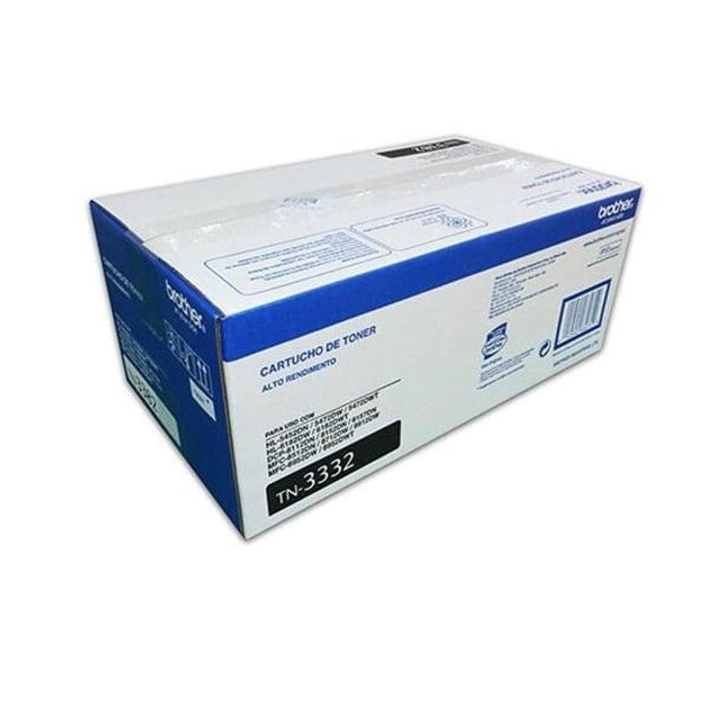 Toner Brother Preto para LaserJet TN3332BR