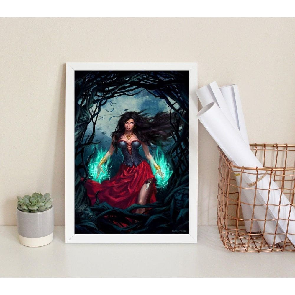 Quadro Pomba Gira Maria Farrapo 33X24Cm