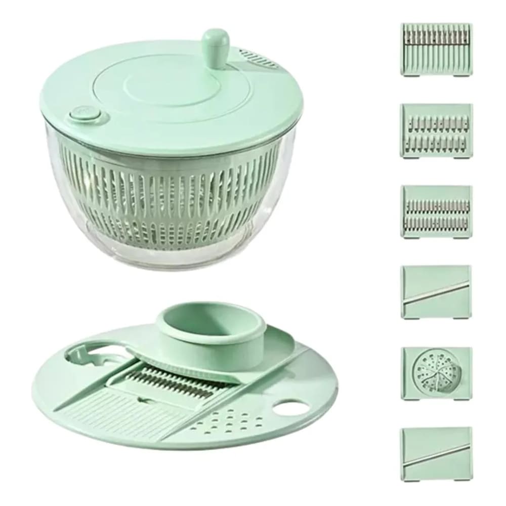 Secadora Seca Salada Centrifuga 10 Em 1 Corta Legumes Ralador Multiuso