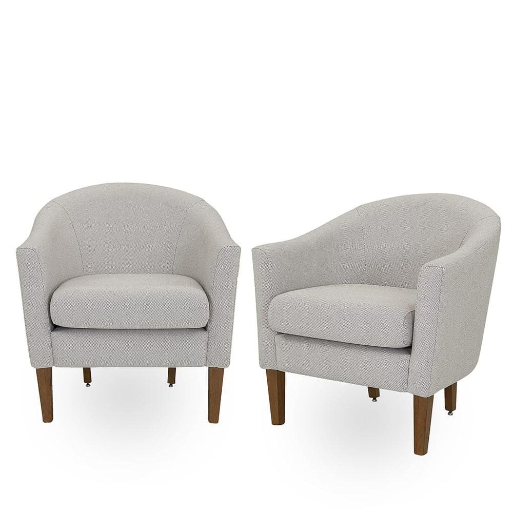 Conjunto 2 Poltronas de Aproximação Herval Vegas, Linho Gelo