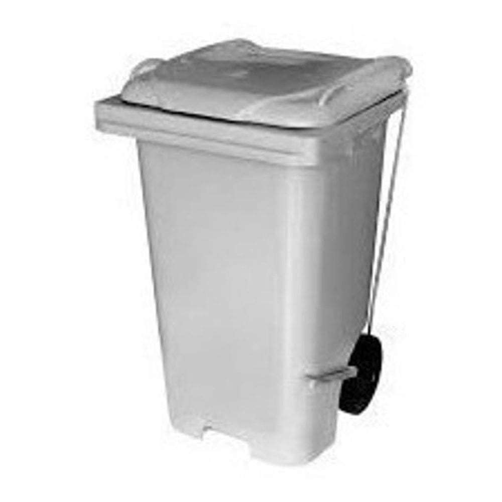 Lixeira Contêiner 120 Litros Com Pedal Lateral Tipo Gari