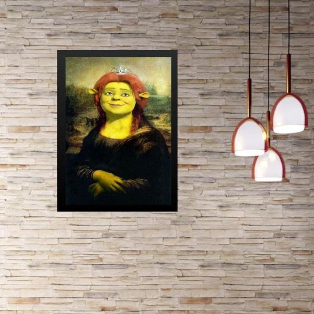 Quadro Decorativo Mona Lisa Fiona 45X34Cm