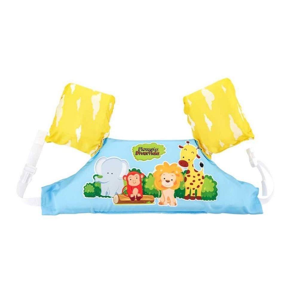 Colete Boia Flutuador Floresta Infantil Piscina Praia