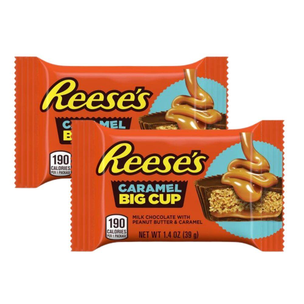 Chocolate Reese’s Caramel Big Cup 39g Importado EUA - 2 Unid