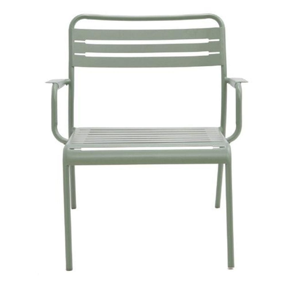 Poltrona Verde Em Aco Para Jardim 160 Kg 72X66X74 Cm - Verde