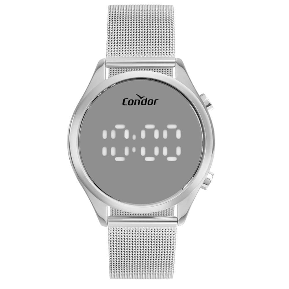 Relógio Condor Feminino Ref: Comd26Aab/4K Led Espelhado Mesh