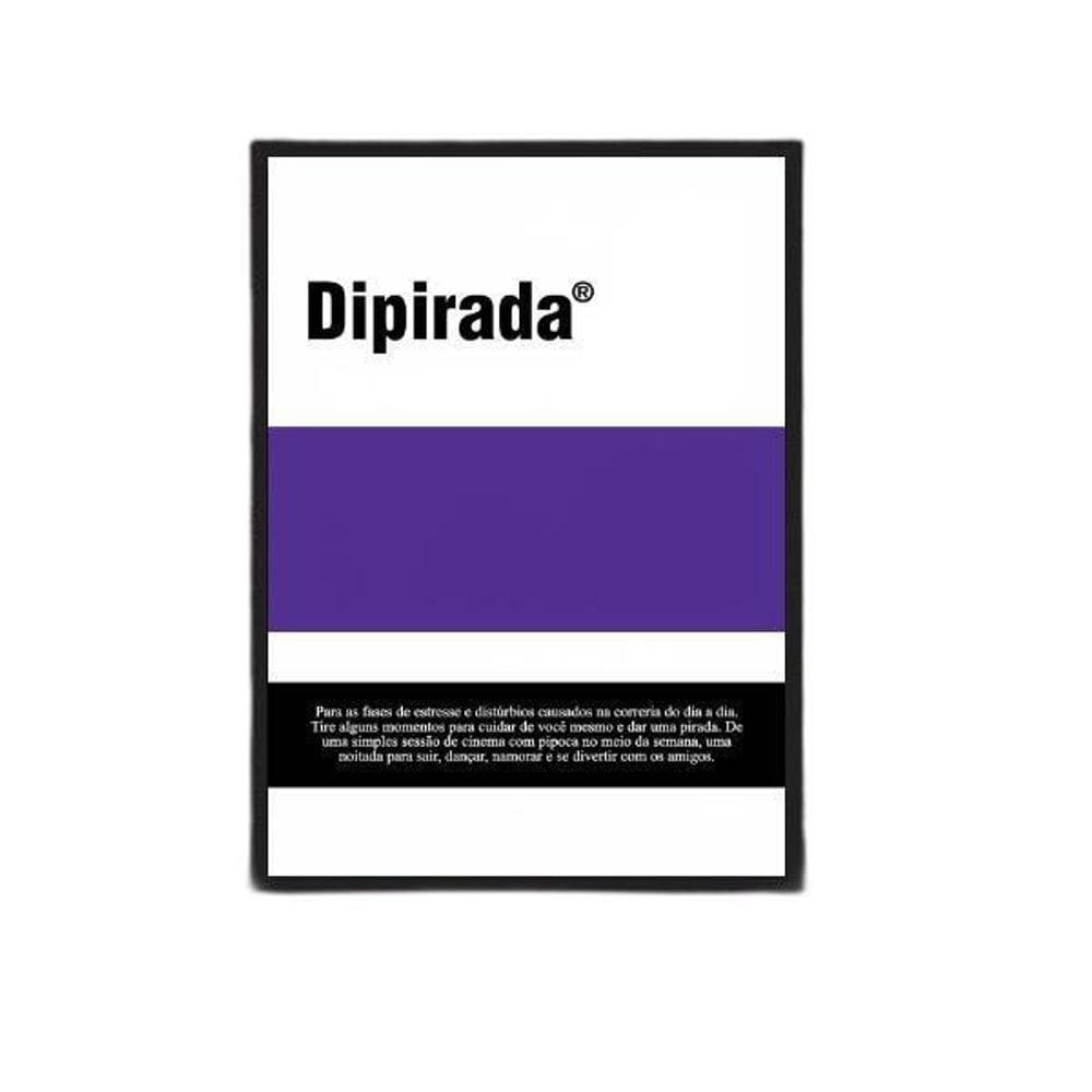 Quadro Decorativo Remédio Dipirada 33X24Cm Moldura Preta