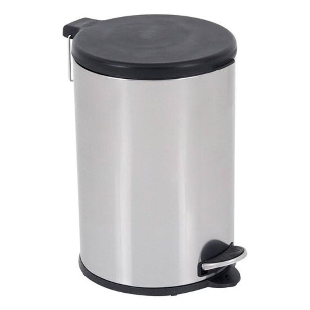 Lixeira Cilindrica De Aco Inox Para Cozinha 15 Litros Brinox
