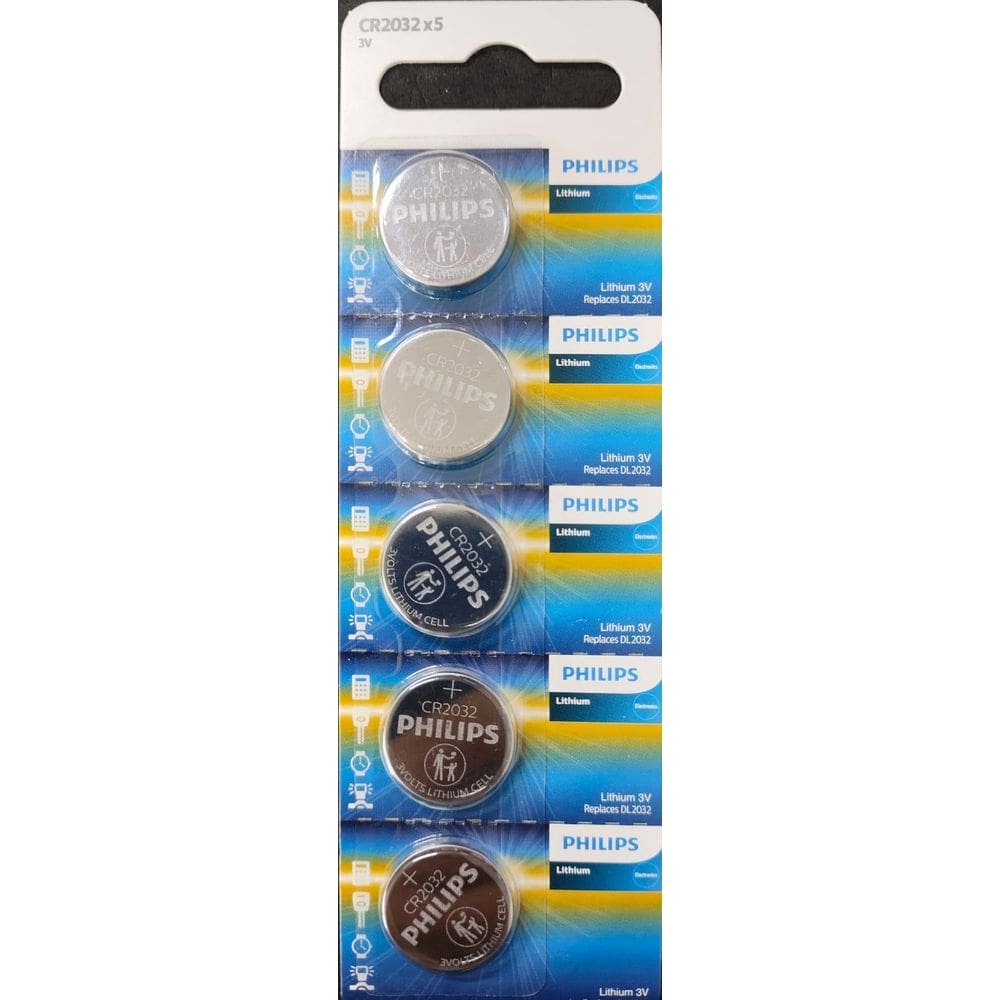 Kit Com 10 Baterias Cr2032 Philips 3V Cartela C/5 Unidades