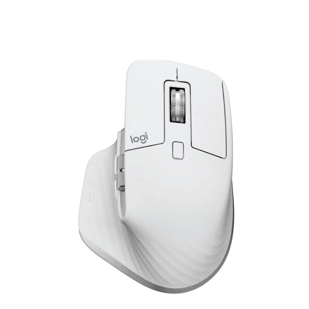 Mouse sem fio Logitech MX Master 3S para Uso em Qualquer Superfície, Clique Silencioso, Conexão USB ou Bluetooth- Cinza Claro