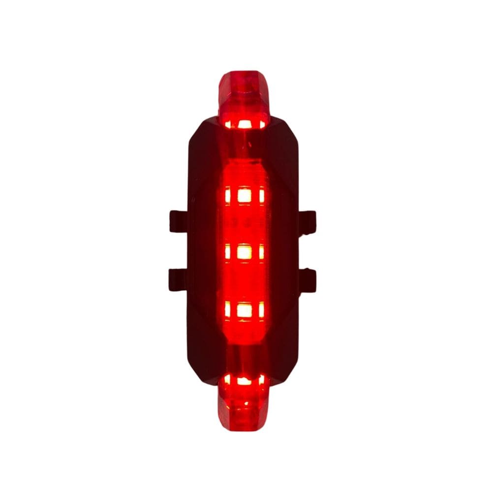 Luz Traseira Para Bicicleta Led Recarregável Vermelho - Caerus