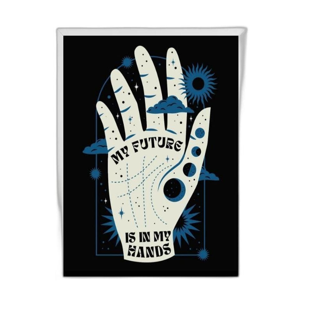 Quadro My Future Is In My Hands 45X34Cm Branca