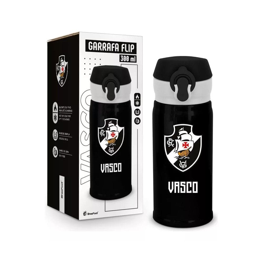 Garrafa Térmica Flip - Vasco - 300ml - Brasfoot