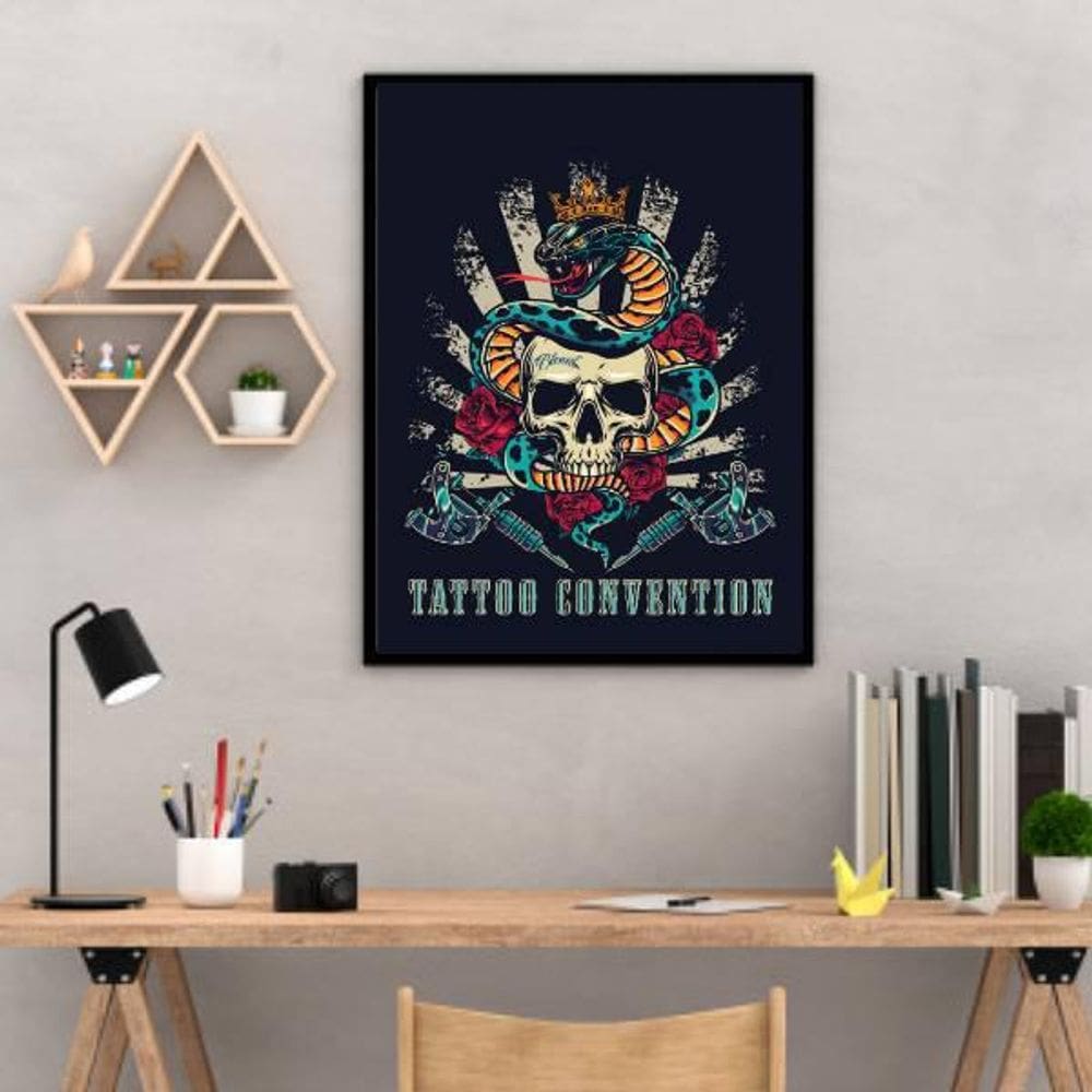 Quadro Decorativo Tatoo Convention 34x23Cm