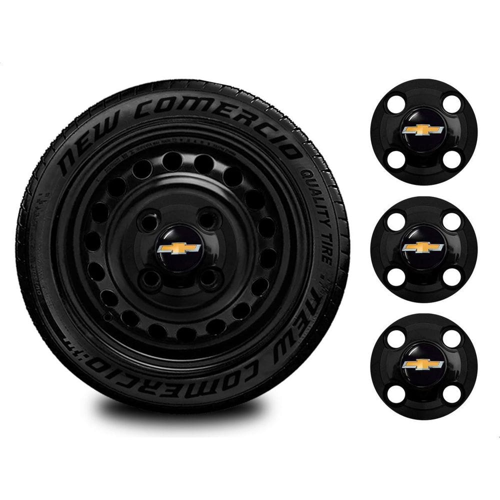 4un Calotinha Kadett 4X100 4 Furos Aro 13-15 Roda ferro