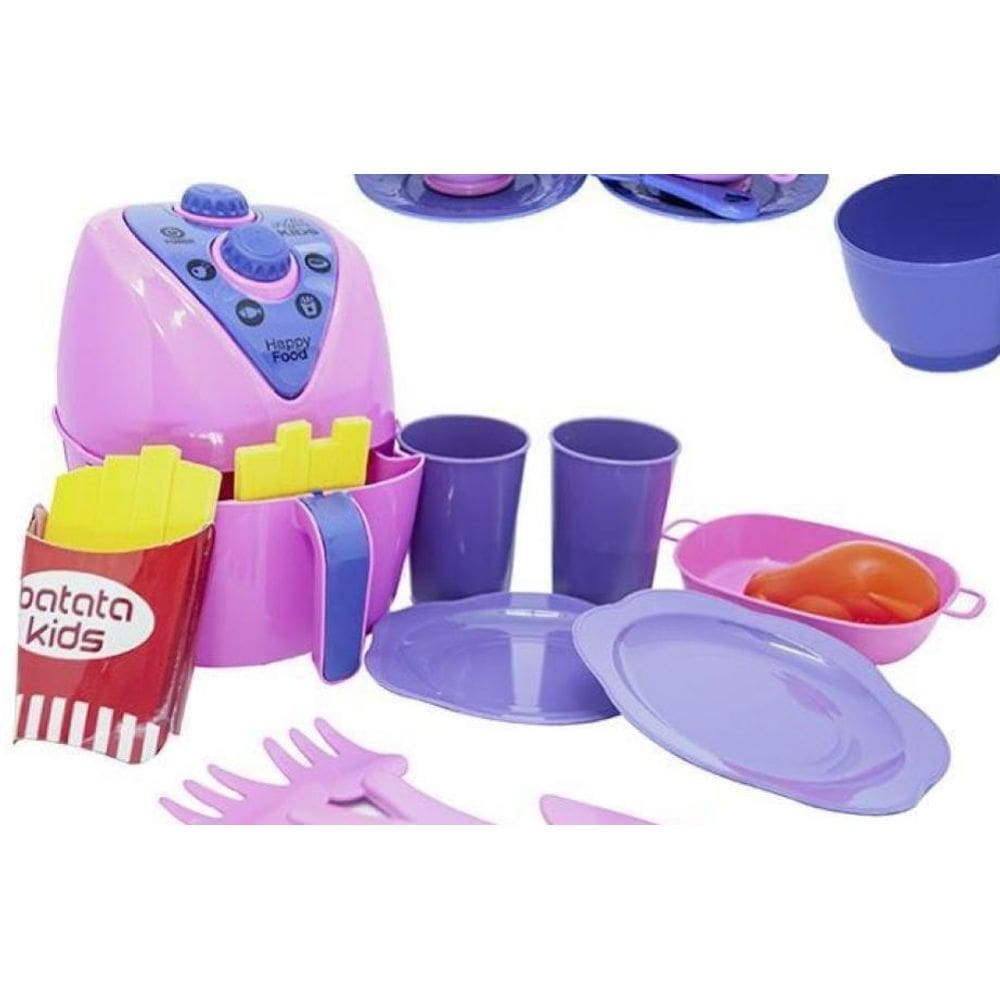 Kit Jantar Menina Forma Pote Brinquedo Casinha Xícaras 35Pç