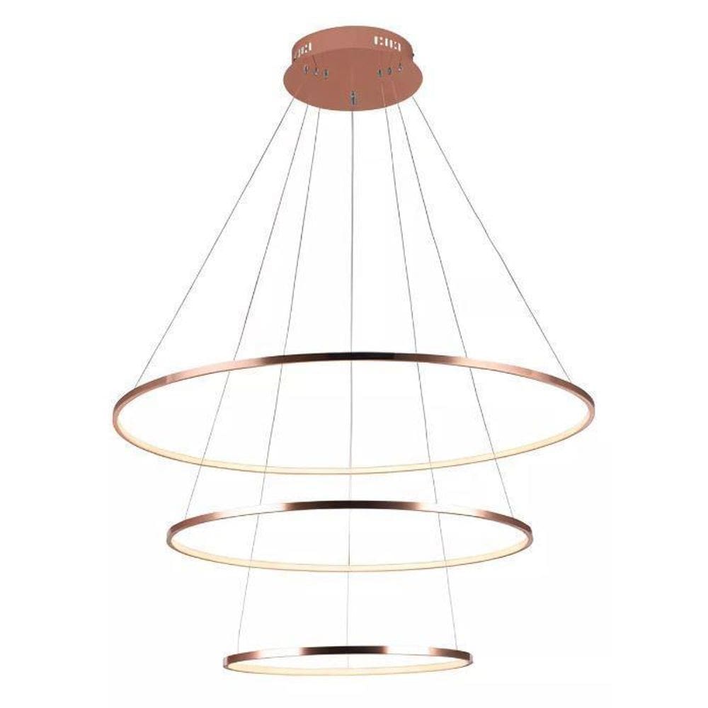 Pendente Birdie Oval Rose Gold 1X45W 3000K Led