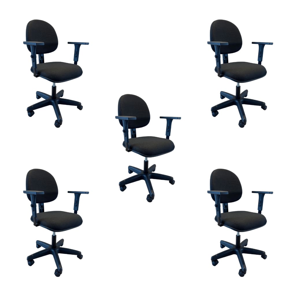 Kit 5 Cadeiras de Escritório Oficial Operativa