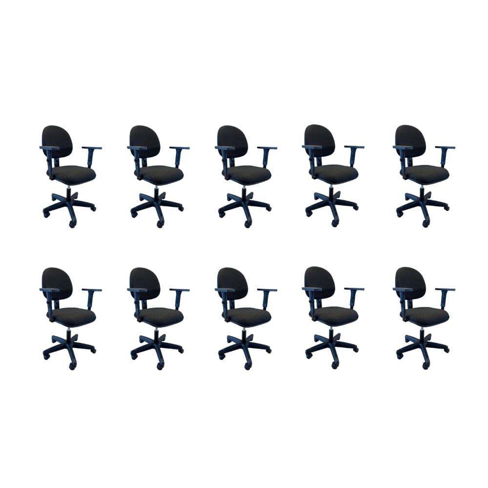 Kit 10 Cadeiras de Escritório Oficial Operativa