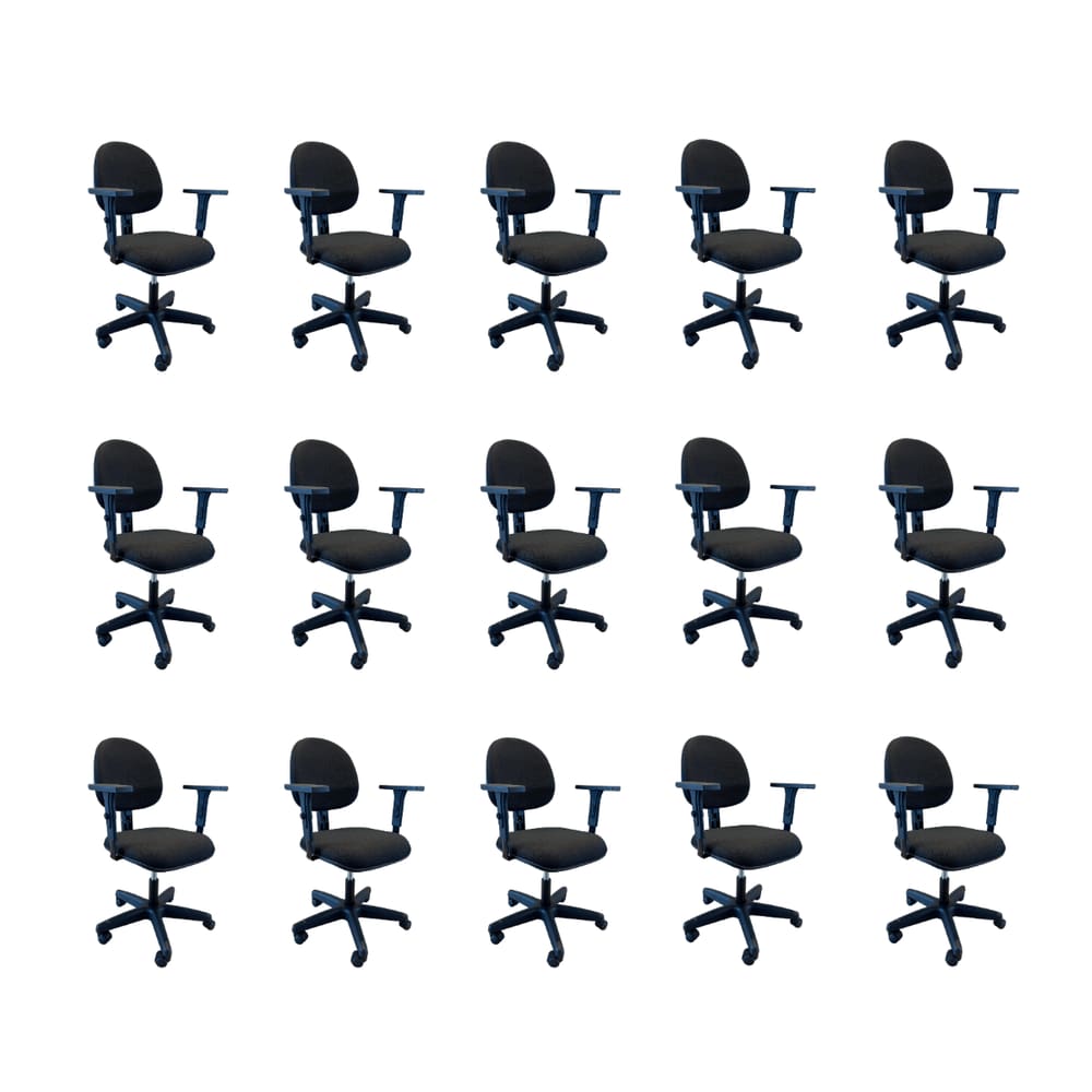 Kit 15 Cadeiras de Escritório Oficial Operativa