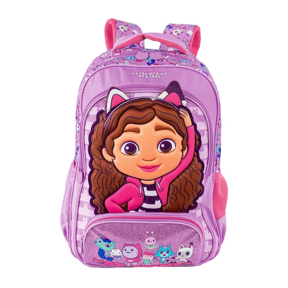 Mochila de Costas A Casa Mágica da Gabby Infantil Meninas