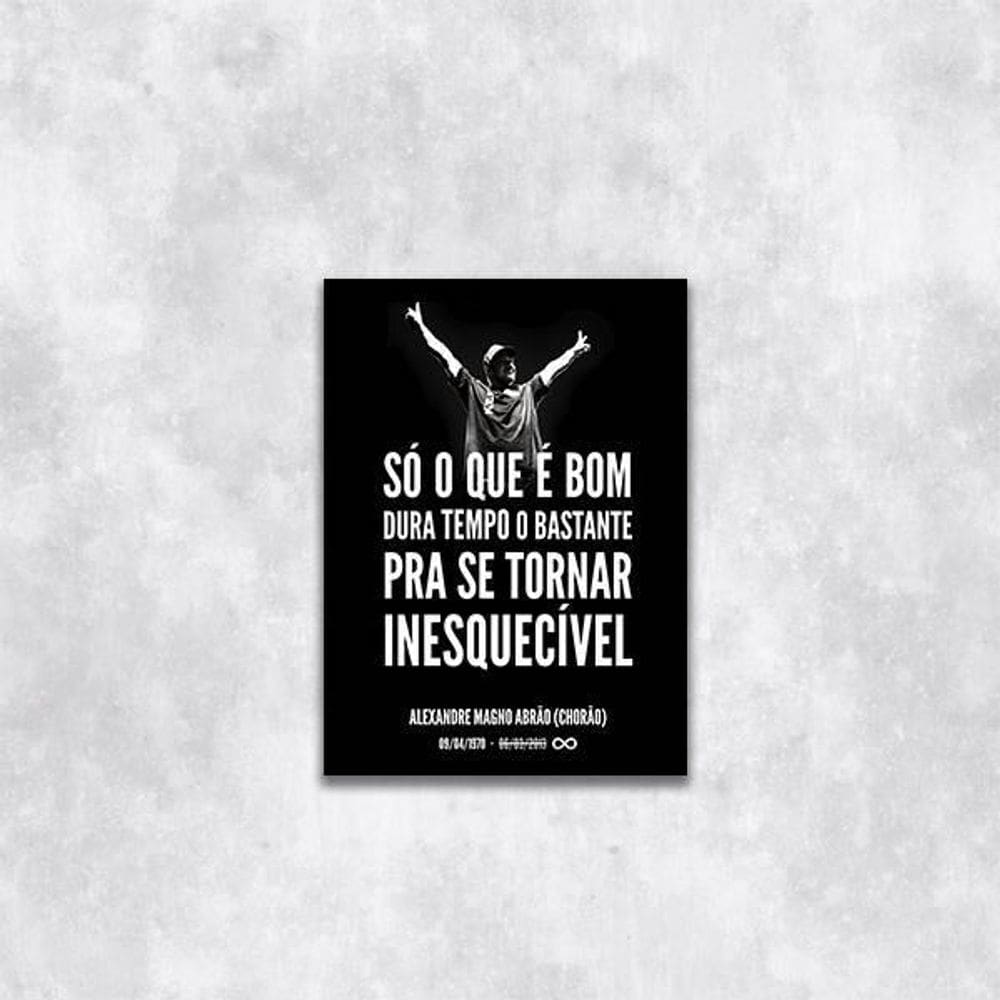 Quadro Frase Chorão 24X18Cm