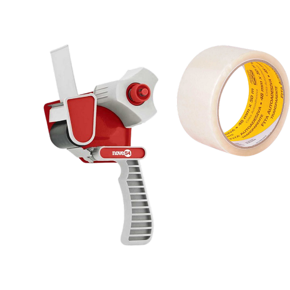 Aplicador de fita, 50 mm, NOVE54 + 1 fita adesiva