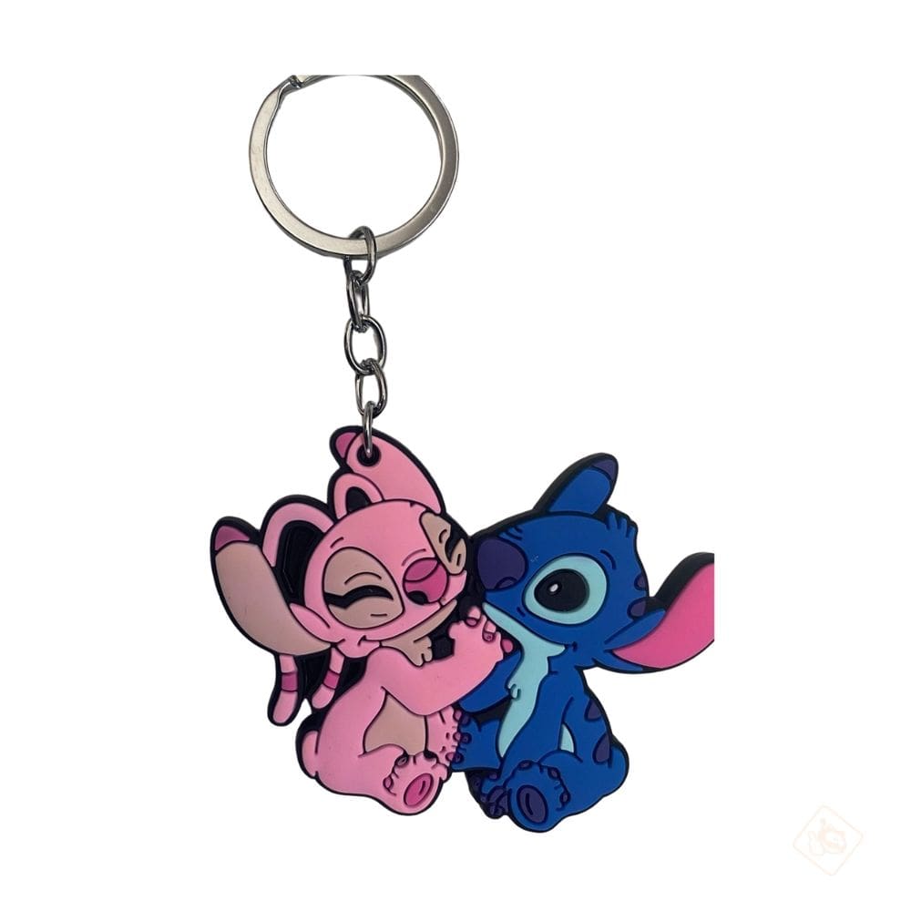 Chaveiro Divertido Stitch e Angel - Taimes