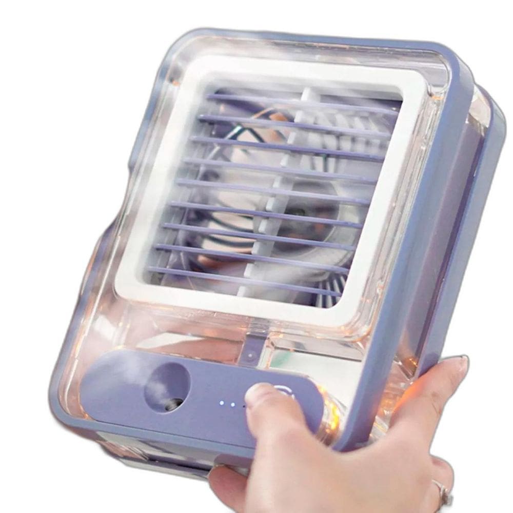 Ventilador Portátil Recarregável | Ar Gelado