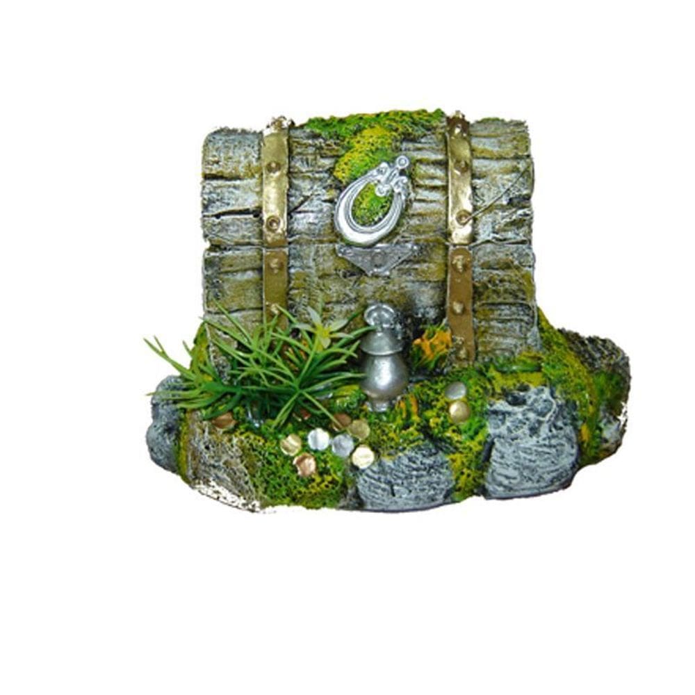 Enfeite Para Aquário -Baú Móvel