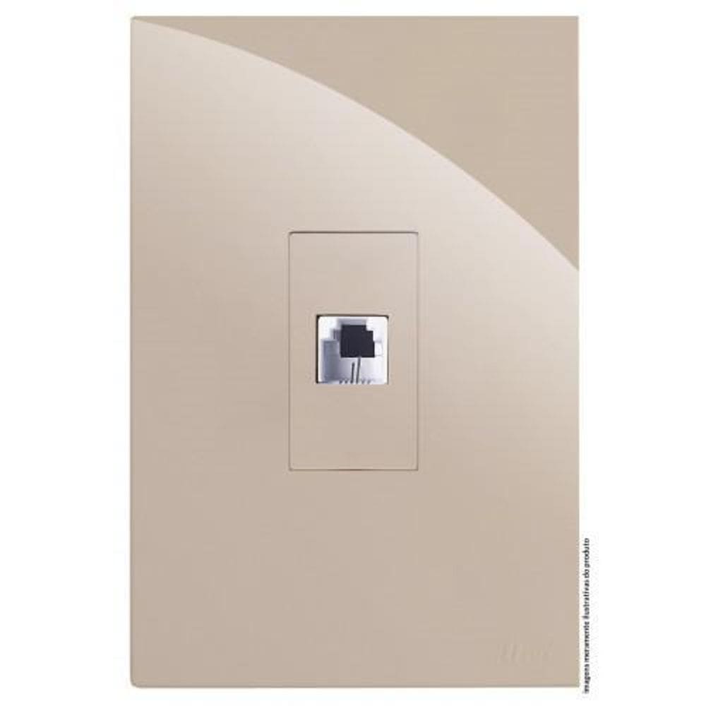 Kit Rj11 2 Fios Telefone Vertical 4X2 Brg11439-1Ar