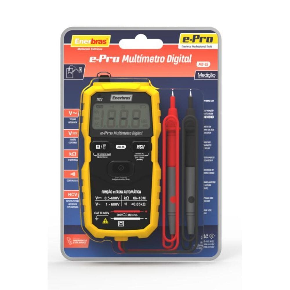 E-Pro Multímetro Digital Inteligente  Medição  - Enerbras