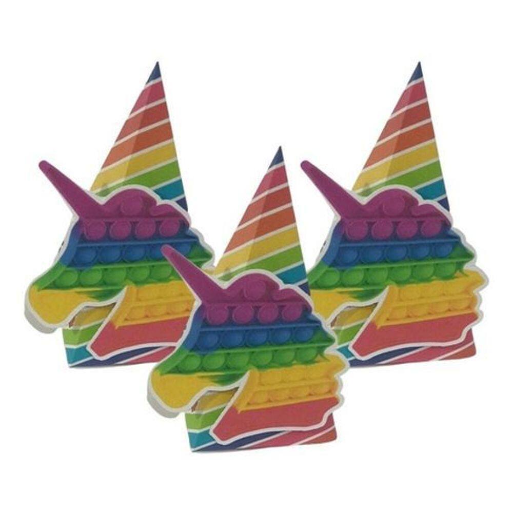 10 Caixa Cone Kit Festa Pop It, Kit Fidget Toy - Vermelho