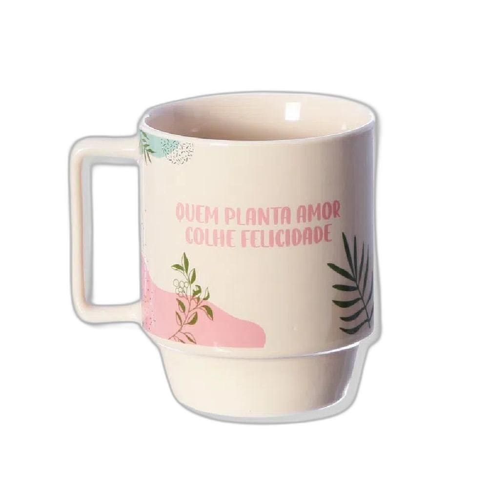 Caneca Tina Quem Planta Amor 400Ml