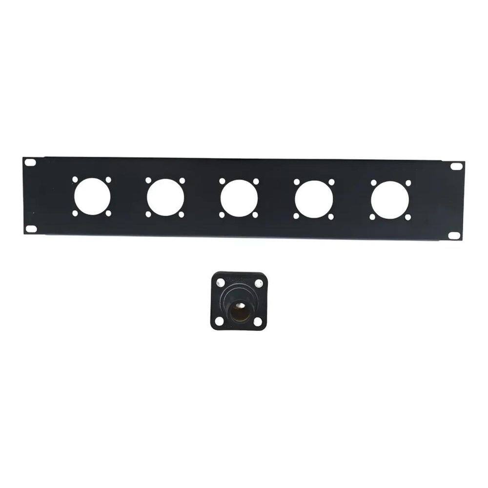 Painel Régua Padrão Rack 19 2U Para 5 Camlook 400Amp 600V