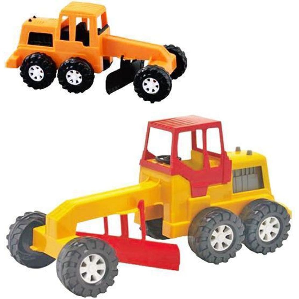 Trator Motoniveladora Roda Livre Colors 14Cm