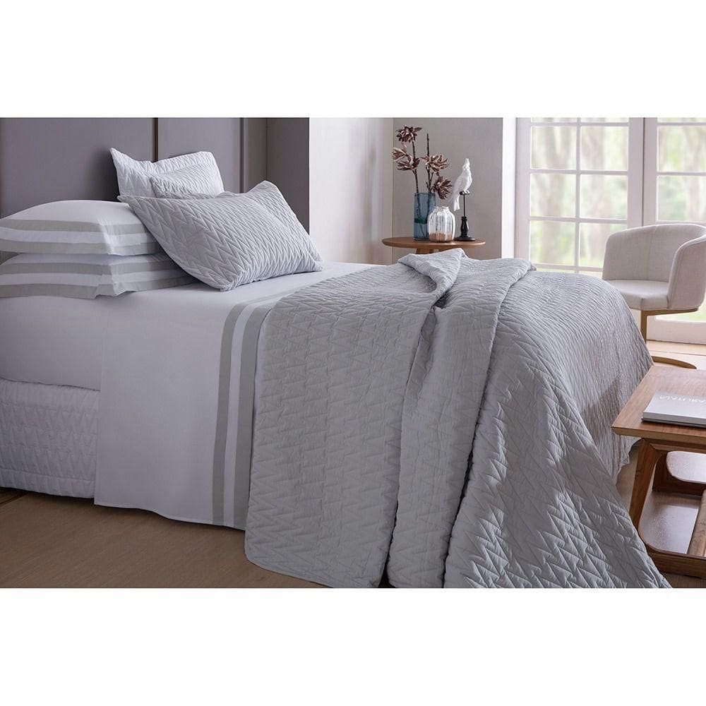 Jogo De Cama Casal Double Prata Sultan Naturalle Fashion