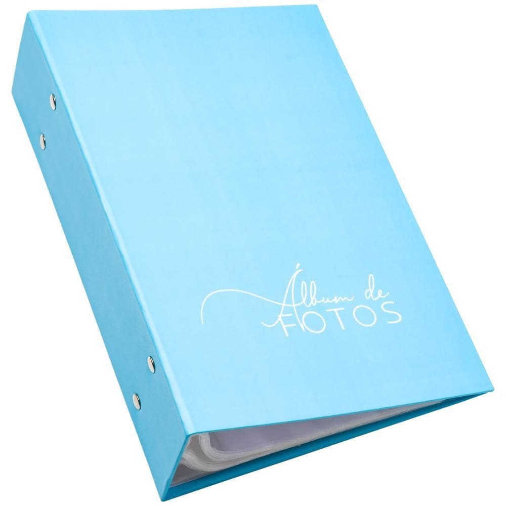 Album De Fotos 10X15/512 Azul Bebê Especial P / Meu Príncipe