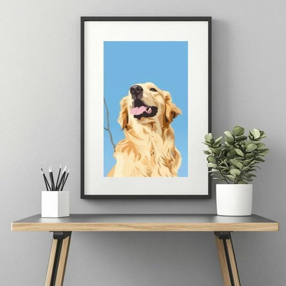 Quadro Golden Retriever - 60X48Cm